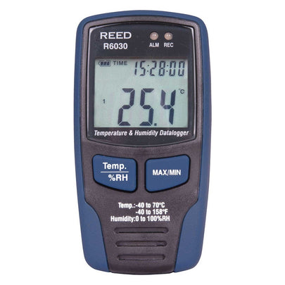 Weather Scientific REED R6030 Temperature/Humidity Data Logger, includes ISO Certificate Reed Instruments 