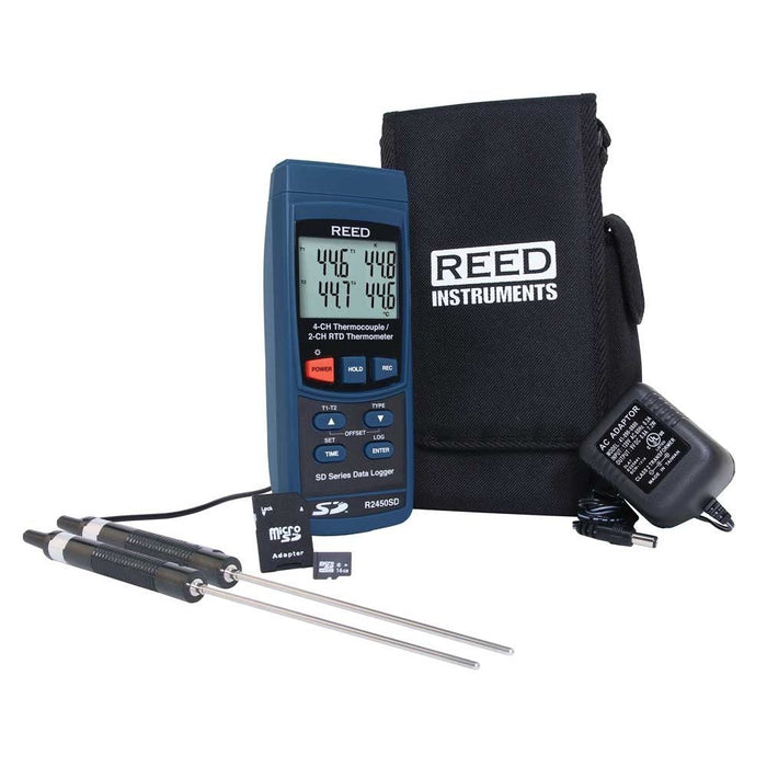 Weather Scientific REED R2450SD-KIT5 Data Logging RTD Thermometer Kit Reed Instruments 
