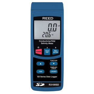 Weather Scientific REED R3100SD Data Logging Conductivity/TDS/Salinity Meter, includes ISO Certificate Reed Instruments 