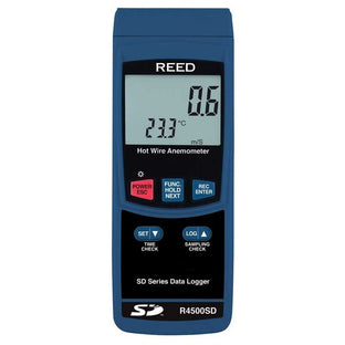 Weather Scientific REED R4500SD Data Logging Hot Wire Thermo-Anemometer, includes ISO Certificate Reed Instruments 