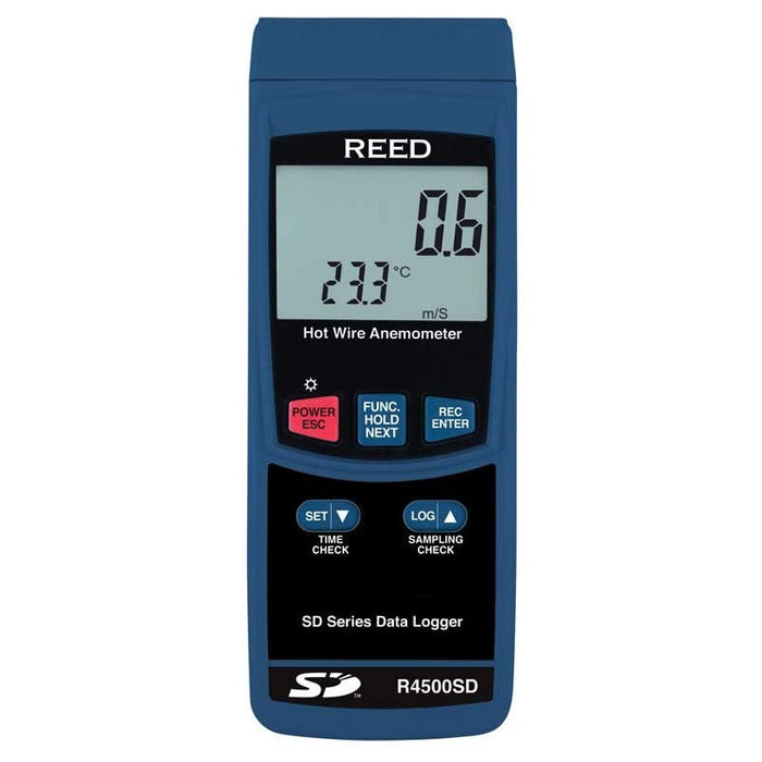 Weather Scientific REED R4500SD Data Logging Hot Wire Thermo-Anemometer Reed Instruments 