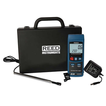 Weather Scientific REED R4500SD-KIT Data Logging Hot Wire Thermo-Anemometer with Power Adapter and SD Card Reed Instruments 