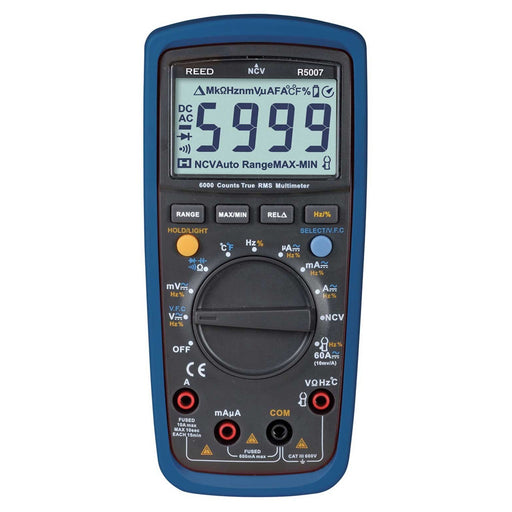 Weather Scientific REED R5007 True RMS Digital Multimeter with NCV, includes ISO Certificate Reed Instruments 