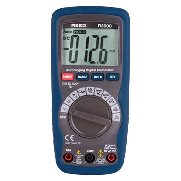 Weather Scientific REED R5008 Compact Digital Multimeter with Temperature, includes ISO Certificate Reed Instruments 