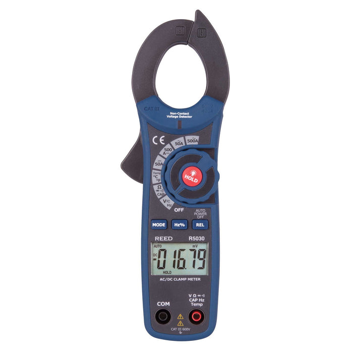 Weather Scientific REED R5030 500A True RMS AC/DC Clamp Meter with NCV Reed Instruments 