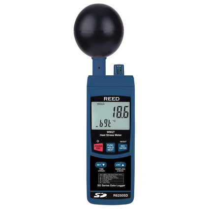 Weather Scientific REED R6250SD Data Logging Heat Stress Meter, includes ISO Certificate Reed Instruments 