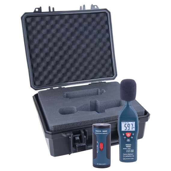 Weather Scientific REED R8050-KIT Sound Level Meter and Calibrator Kit Reed Instruments 