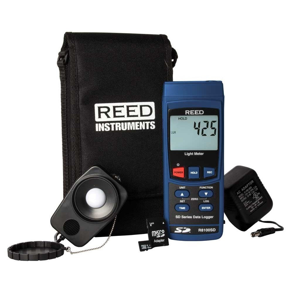 DATA LOGGING LIGHT METER WITH POWER ADAPTER AND SD CARD — Weather ...
