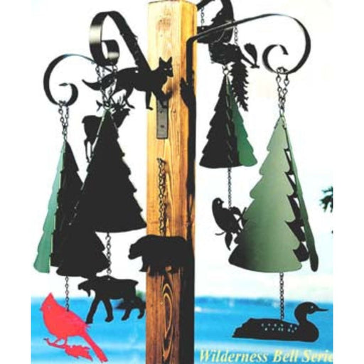 Weather Scientific North Country Wind Bells Mt Washington Bell mounted on post